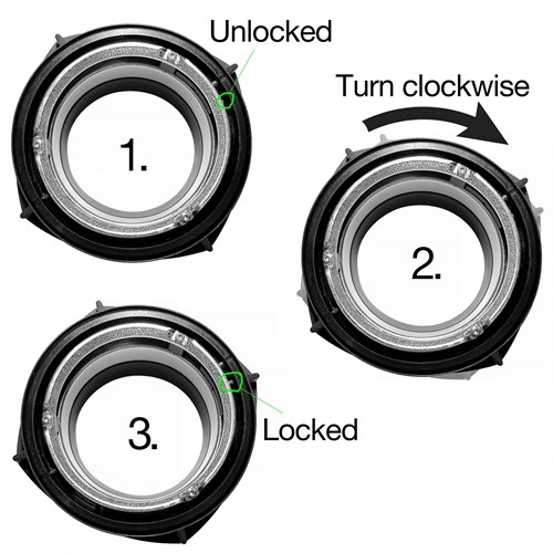 Elinchrom bayonet lock